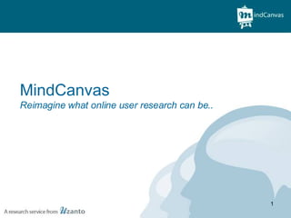 MindCanvas  Reimagine what online user research can be.. 