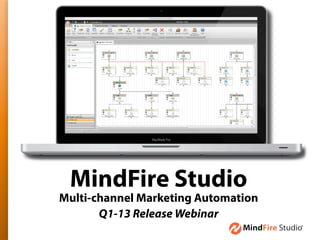 MindFire Studio
Multi-channel Marketing Automation
       Q1-13 Release Webinar
 