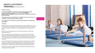 The Benefits of Mindful Movement for Children