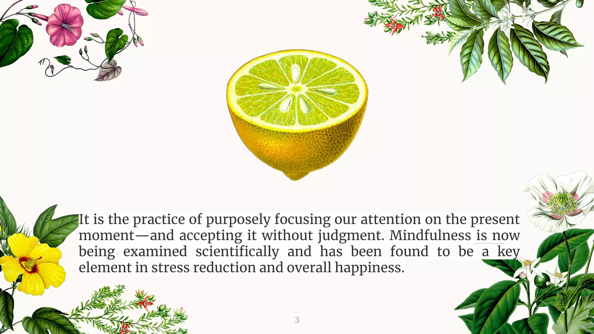 Mindfulness -"living in the moment" | PDF