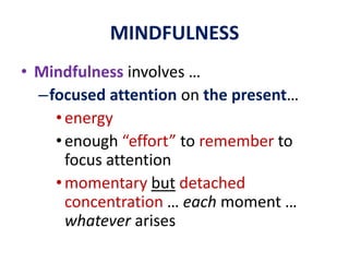 MINDFULNESSHow many thoughts per minute?The question is considered unanswerable ... at present.