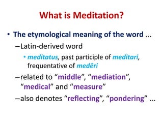 MINDFULNESSRemain (“be”) in the present on purpose ...at all times ...