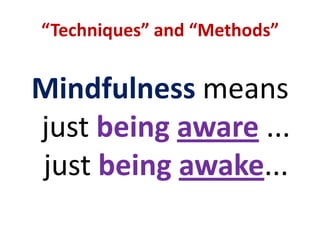 “Intentional Quiet”