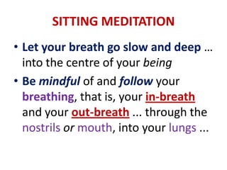 The Nature of Meditation“ONE MUST NEVER THINK OF THE WHTE MONKEY.”