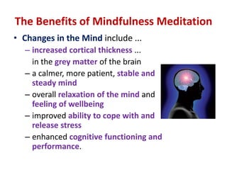 Walking Meditation ... cont’dWalk “flat-footed”. Place the foot down flat … heal first … toes later.“Left, right, left, right …” Steps short … about 15- 20 cm apart.