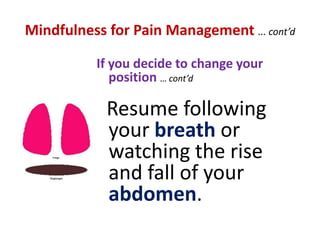 The Benefits of Mindfulness MeditationPSYCHONEUROIMMUNOLOGY (“PNI”)Altering our mentaland emotional statecan boost our immune system ... and thus our overall health and wellbeing.