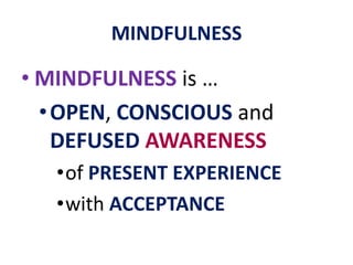 COMPASSION ... from a sense of ego-self to a sense of Being (non-self/others) ... loss of all sense of duality and separateness.lovingkindness for oneself and all other beings