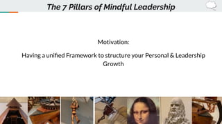 Motivation:
Having a uniﬁed Framework to structure your Personal & Leadership
Growth
The 7 Pillars of Mindful Leadership
 