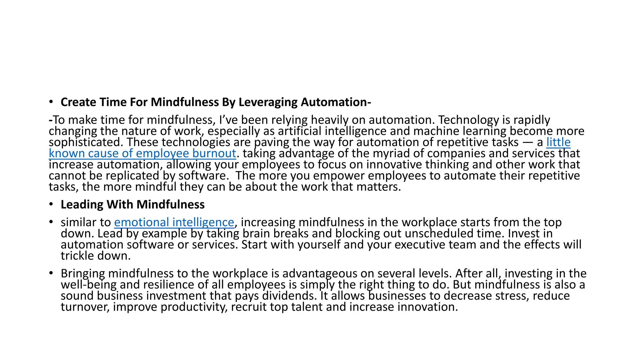 Curated visual reference: Visual Reference: Mindfulness In The Workplacebfitalk Pptx