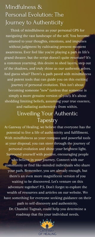 Mindfulness & Personal Evolution: The Journey to Authenticity