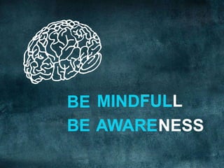 AWARE
FULLMIND
NESS
BE
BE AWARE
FUL
 