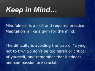 Mindfulness presentation | PPTX