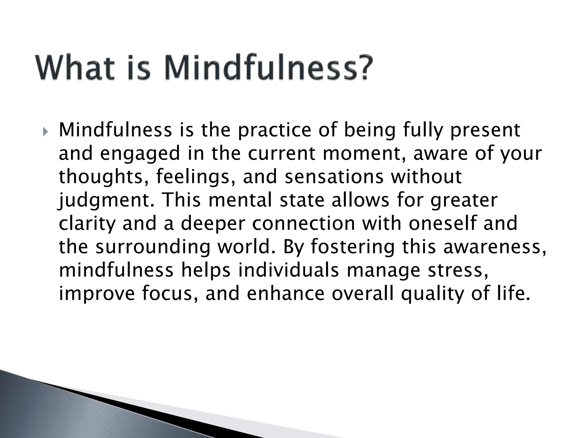 Photo inspiration: Picture Idea: Mindfulness Techniques Cultivating Calm In A Chaotic World Pptx