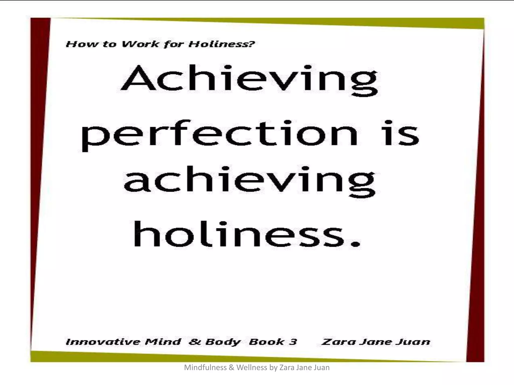 Mindfulness & Wellness by Zara Jane Juan
 