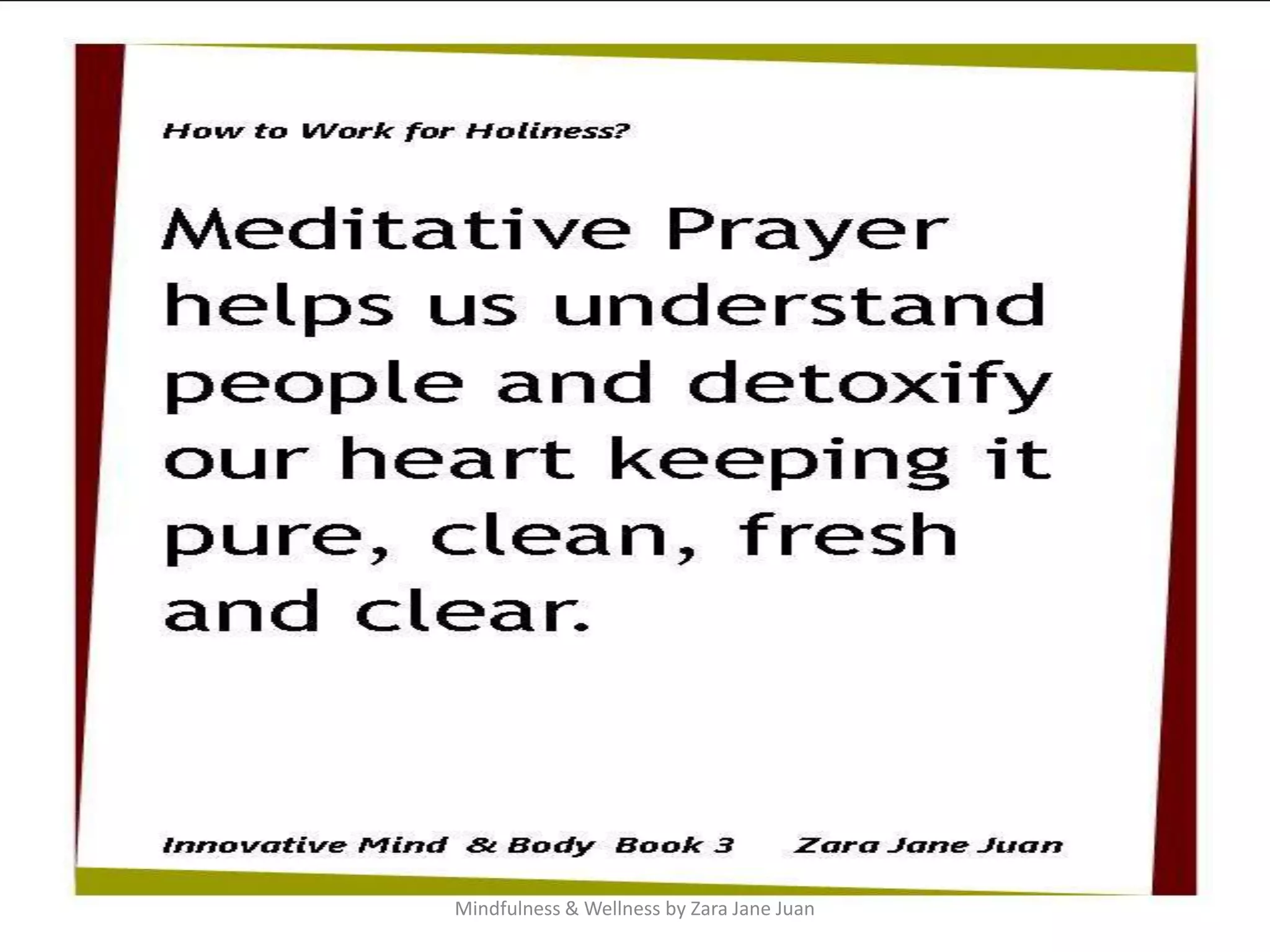 Mindfulness & Wellness by Zara Jane Juan
 