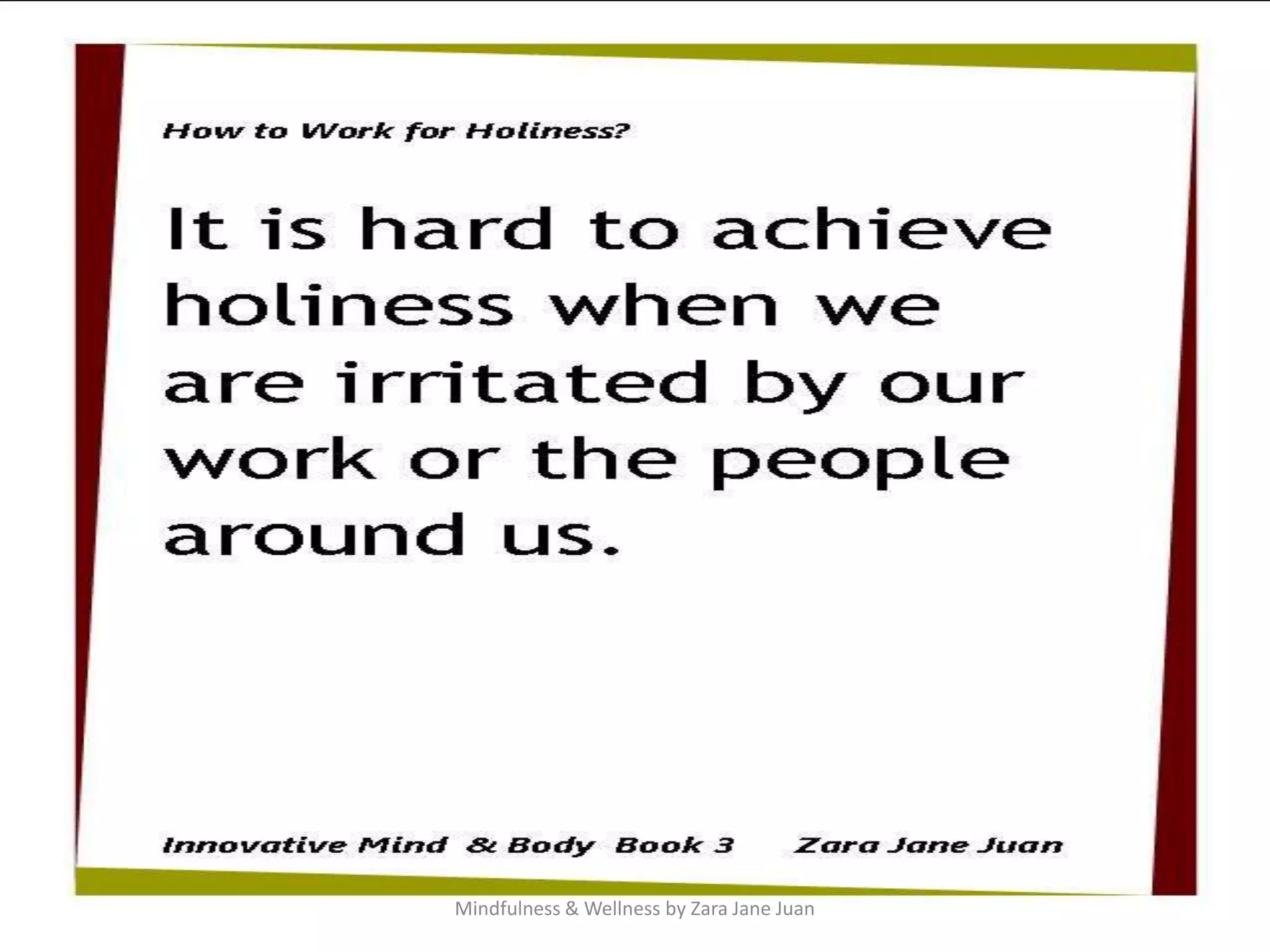 Mindfulness & Wellness by Zara Jane Juan
 