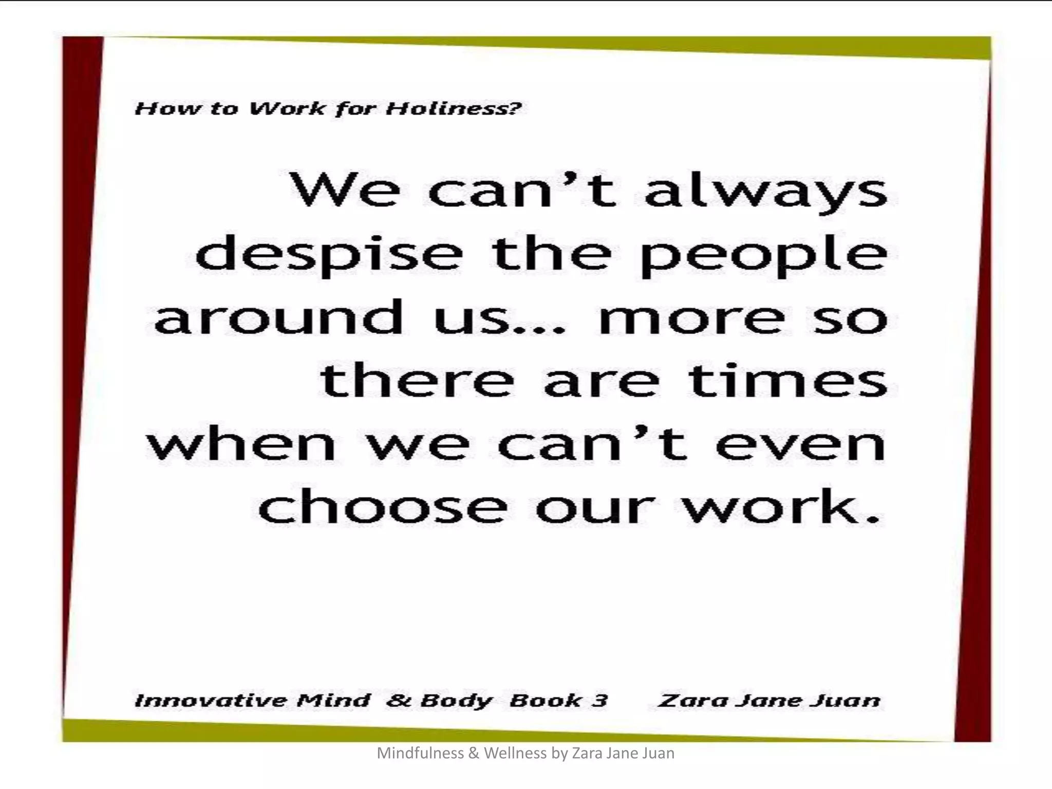 Mindfulness & Wellness by Zara Jane Juan
 