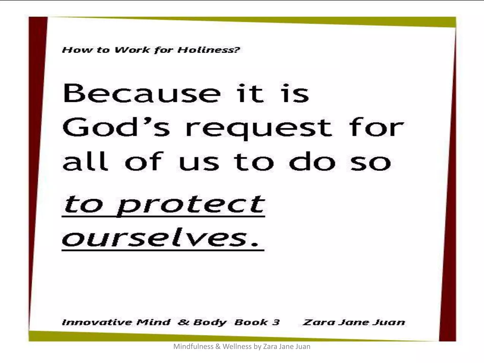 Mindfulness & Wellness by Zara Jane Juan
 