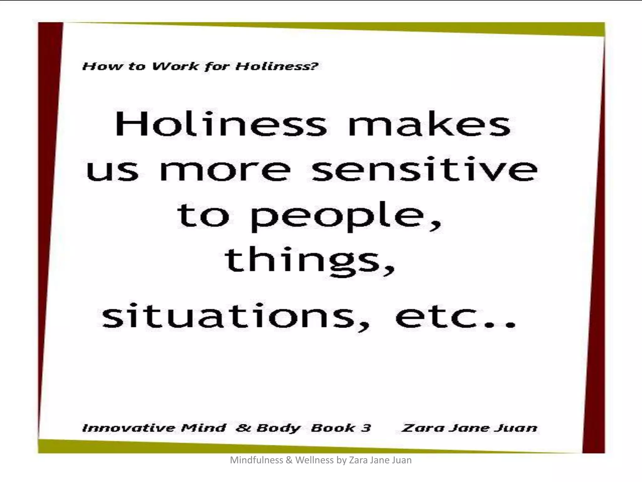 Mindfulness & Wellness by Zara Jane Juan
 