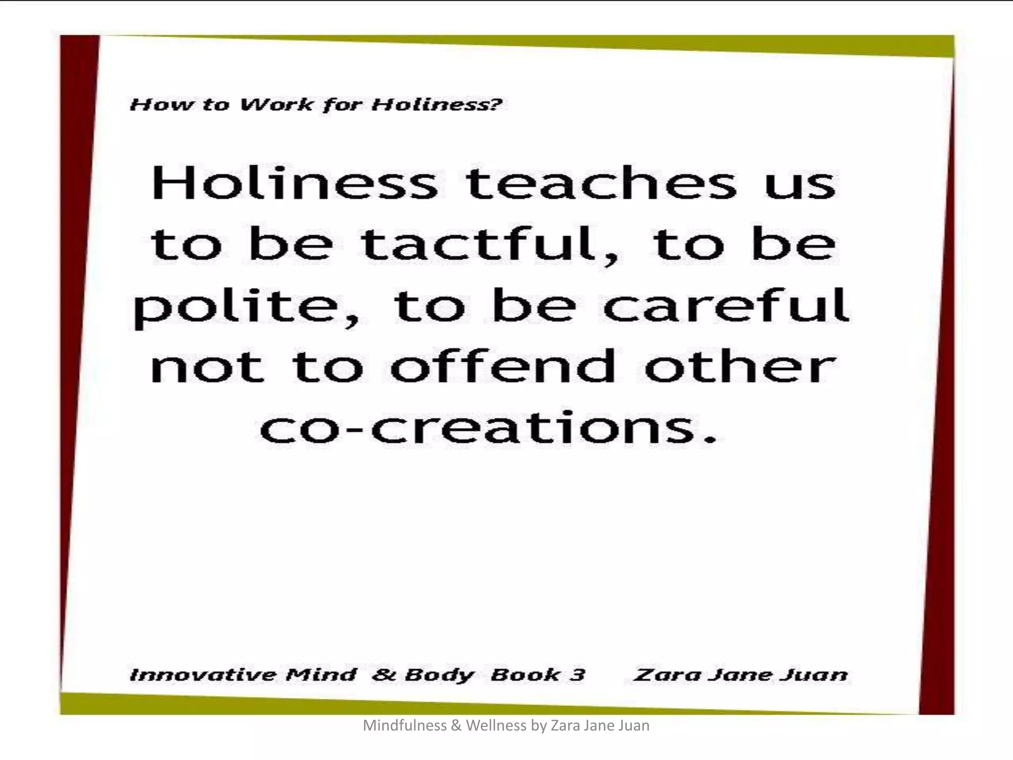 Mindfulness & Wellness by Zara Jane Juan
 