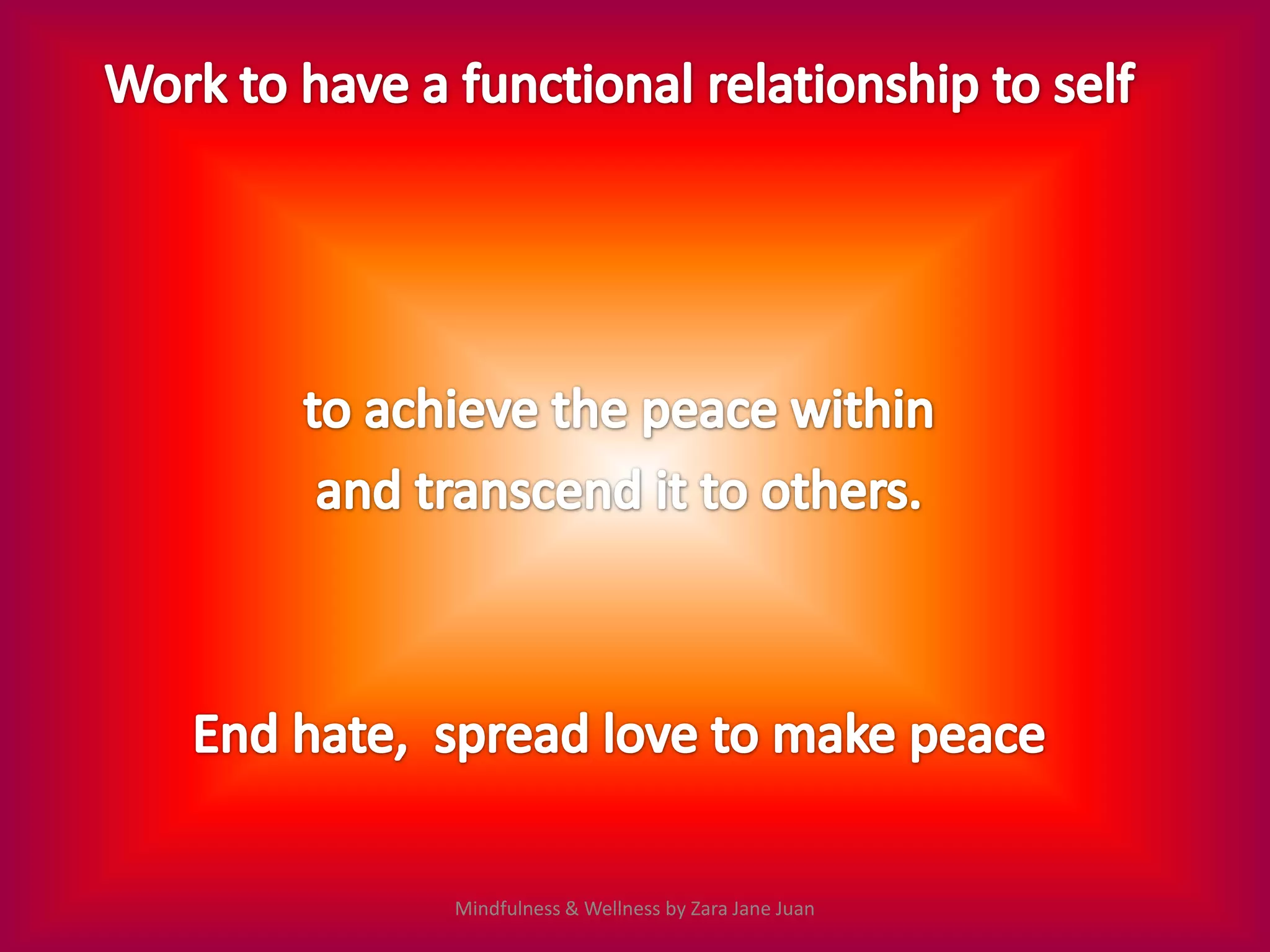 Mindfulness & Wellness by Zara Jane Juan
 