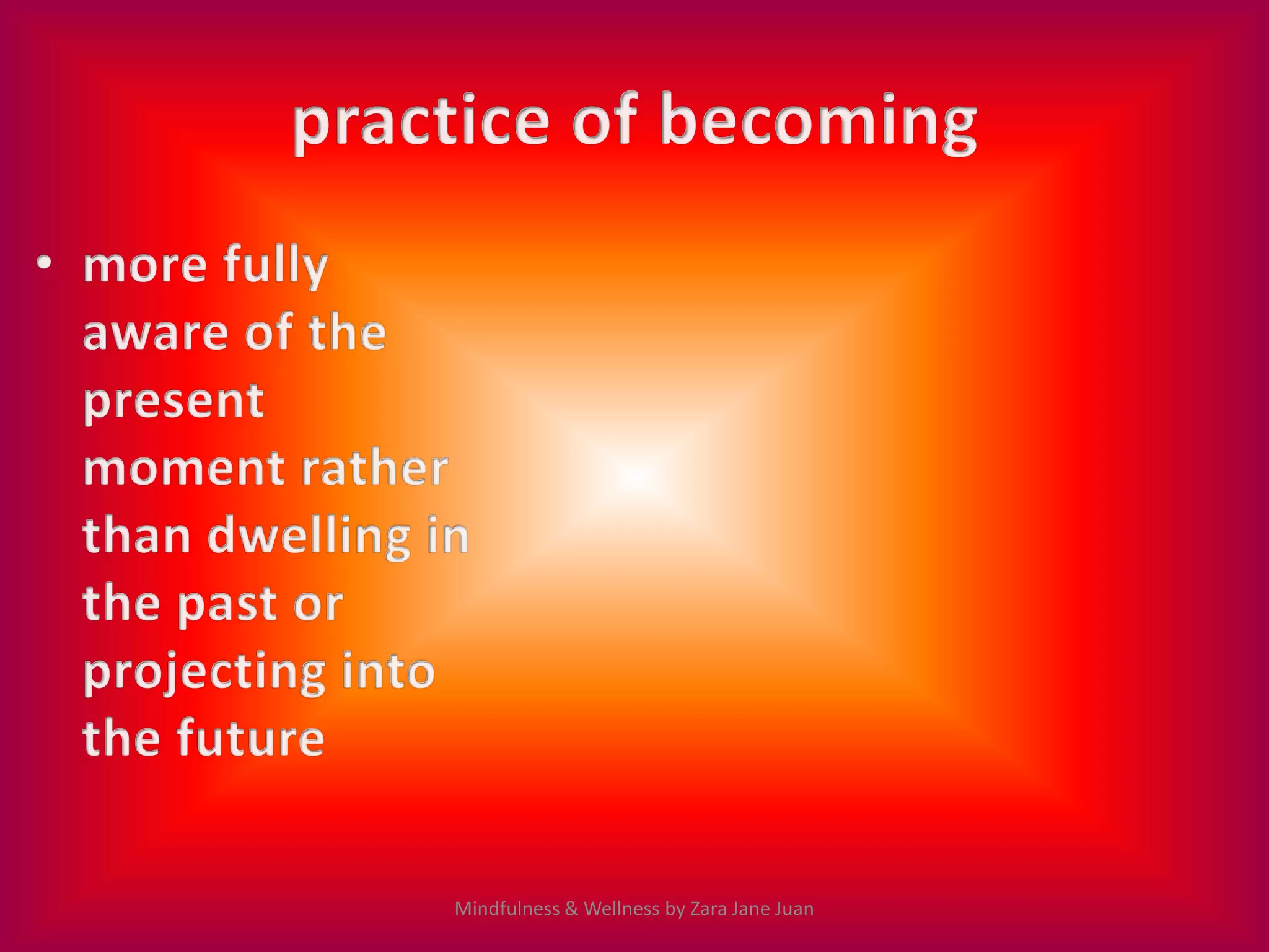 Mindfulness & Wellness by Zara Jane Juan
 