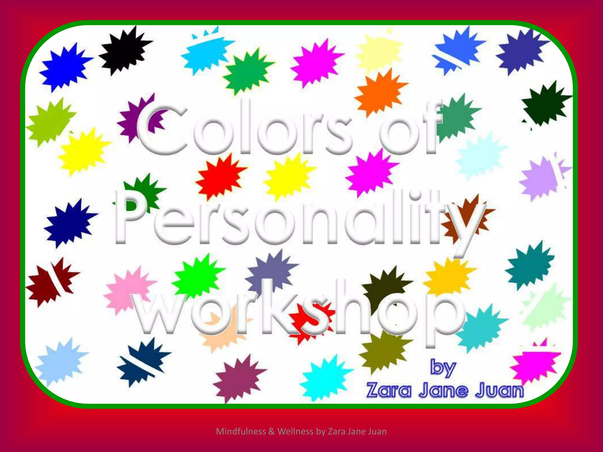 Mindfulness & Wellness by Zara Jane Juan
 