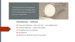 Mindfulness workshop slide deck - intro & session 1 | PPT