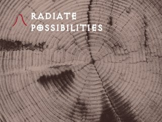 RADIATE
POSSIBILITIES
 