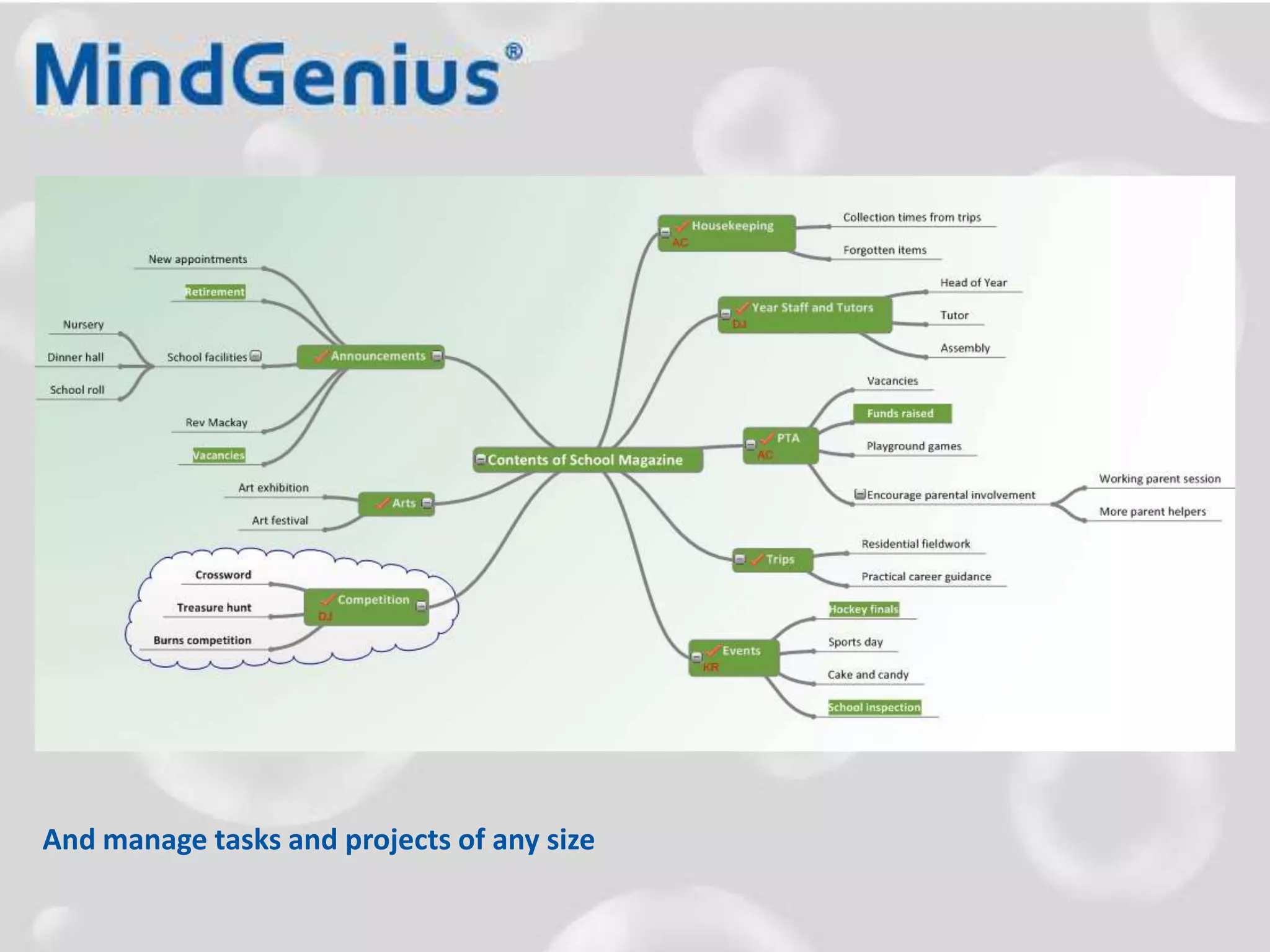 And manage tasks and projects of any size