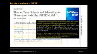 Ajaz | Insights for A2Z4.0 Research and Analytics Pvt. Ltd. 7/6/2024 7
Twenty years later @ NIPTE
 