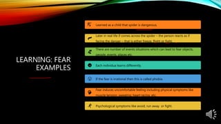 Physical Fear Examples Mind is a function of the brain | PPTX