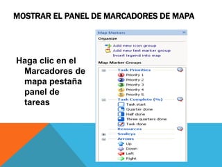 Contraer y expandir tópicosContraer o expandir los temas para ayudar a centrarse en temas específicoscontraer y expandir los distintos temas de forma interactiva con los iconos