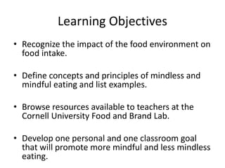 Mindless Examples MindlessEating-Wengreen.pptx
