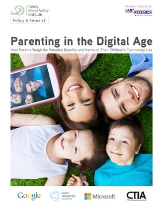 Policy & Research
Research conducted by:
Parenting in the Digital Age
How Parents Weigh the Potential Benefits and Harms of Their Children’s Technology Use
 