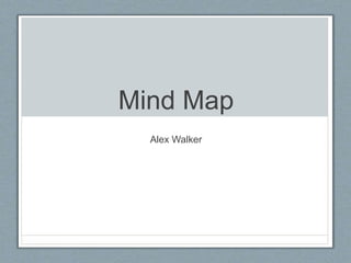 Mind Map
Alex Walker
 
