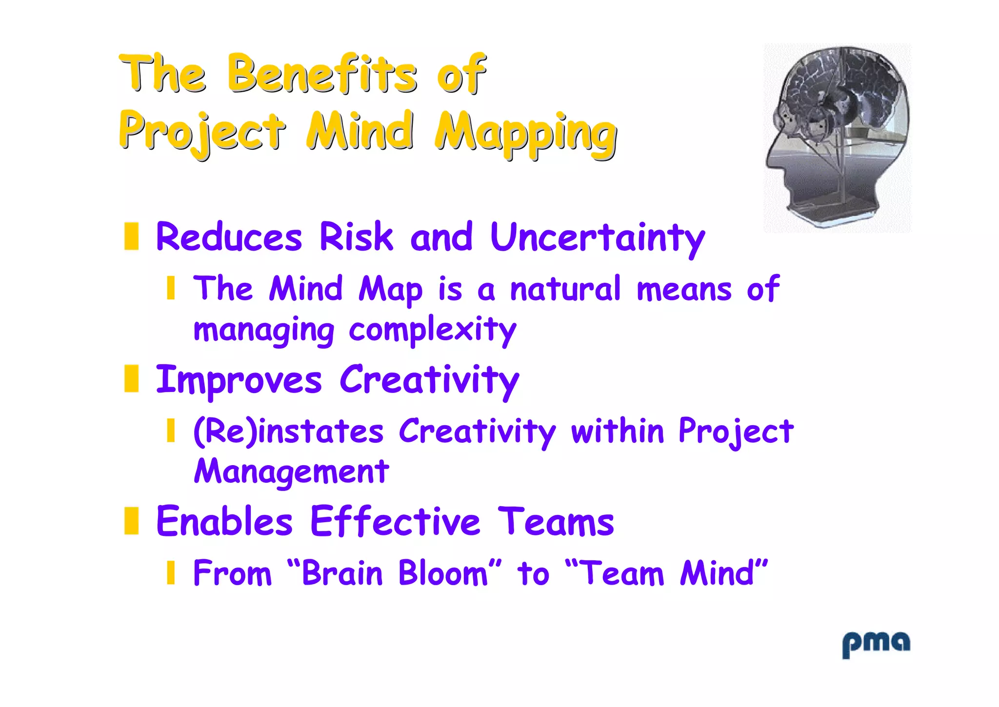 Mind map using mind mapping in project management | PPT