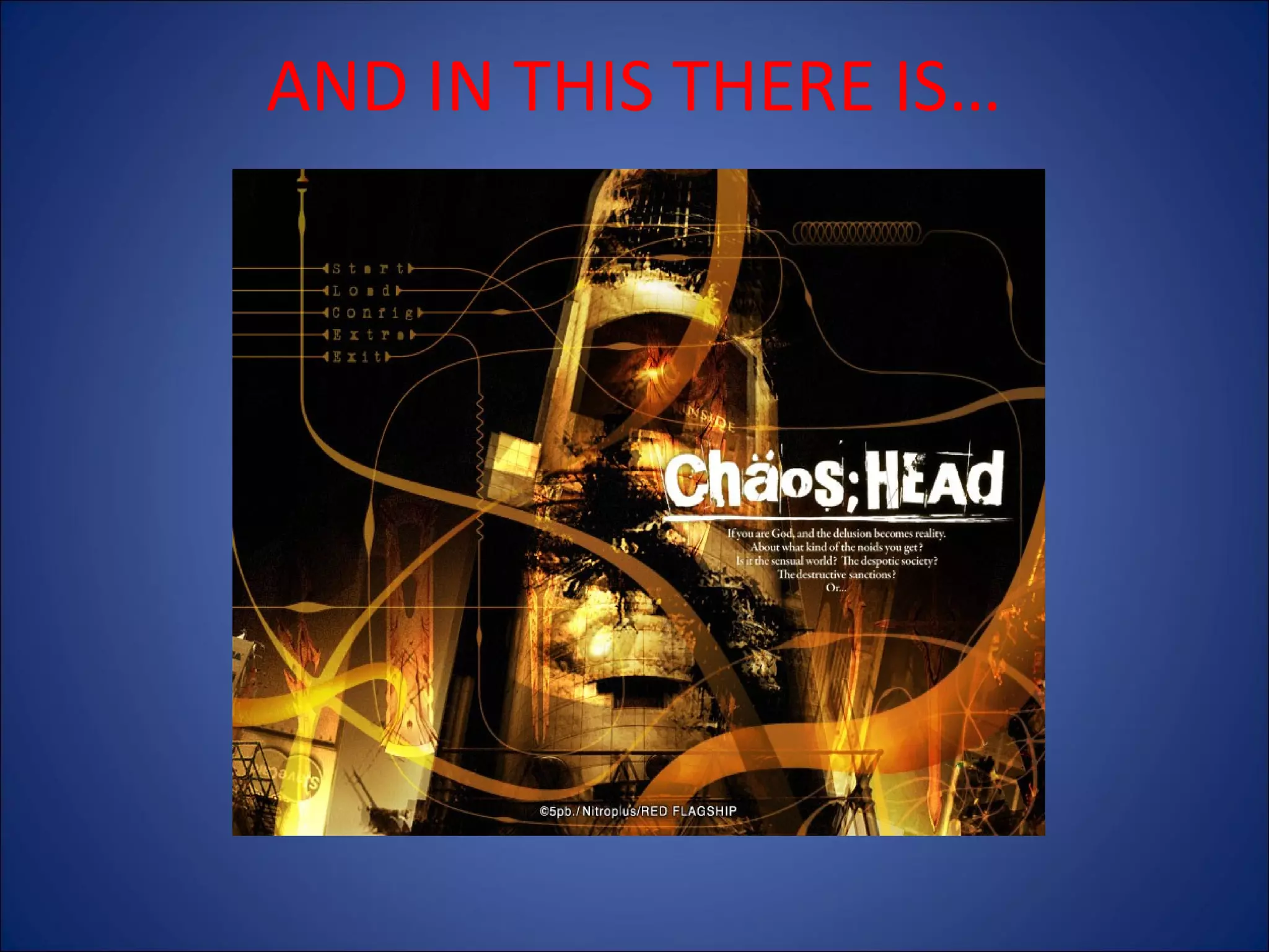 AND IN THIS THERE IS…

 