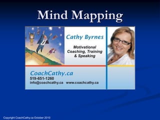 Mind Mapping




Copyright CoachCathy.ca October 2010
 