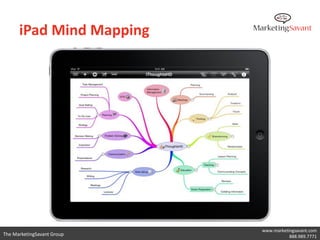 Tips, Tricks & Uses
                              for Mind Maps



                                                  www.marketingsavant.com
The MarketingSavant Group                                    888.989.7771
 