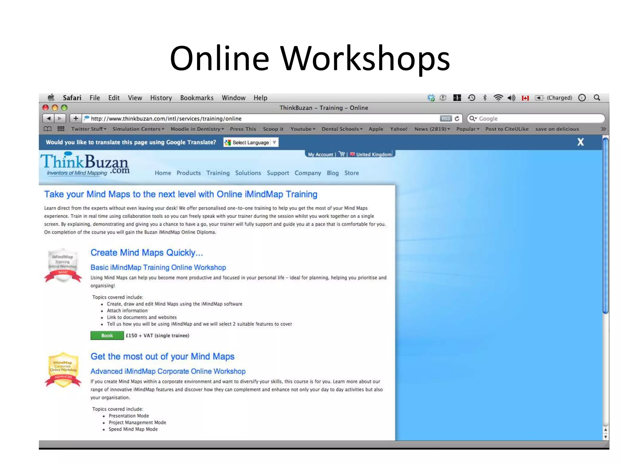 Online Workshops
 