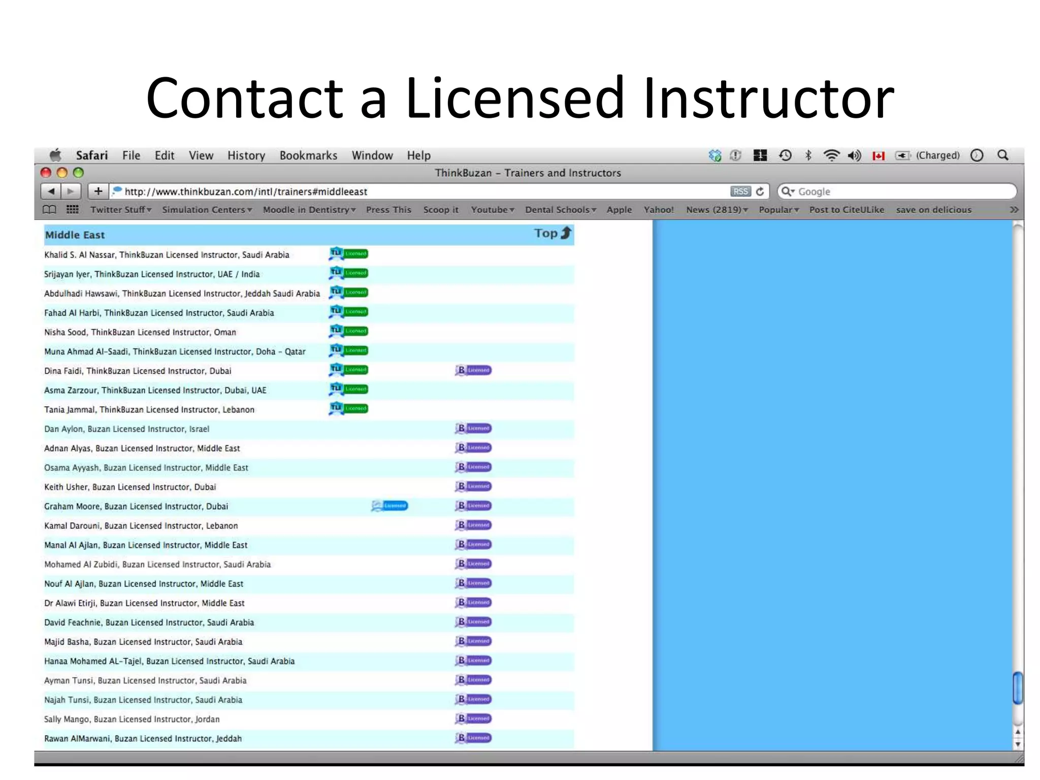 Contact a Licensed Instructor
 