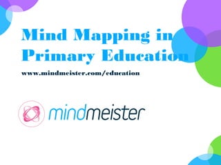Mind Mapping in
Primary Education
www.mindmeister.com/education
 