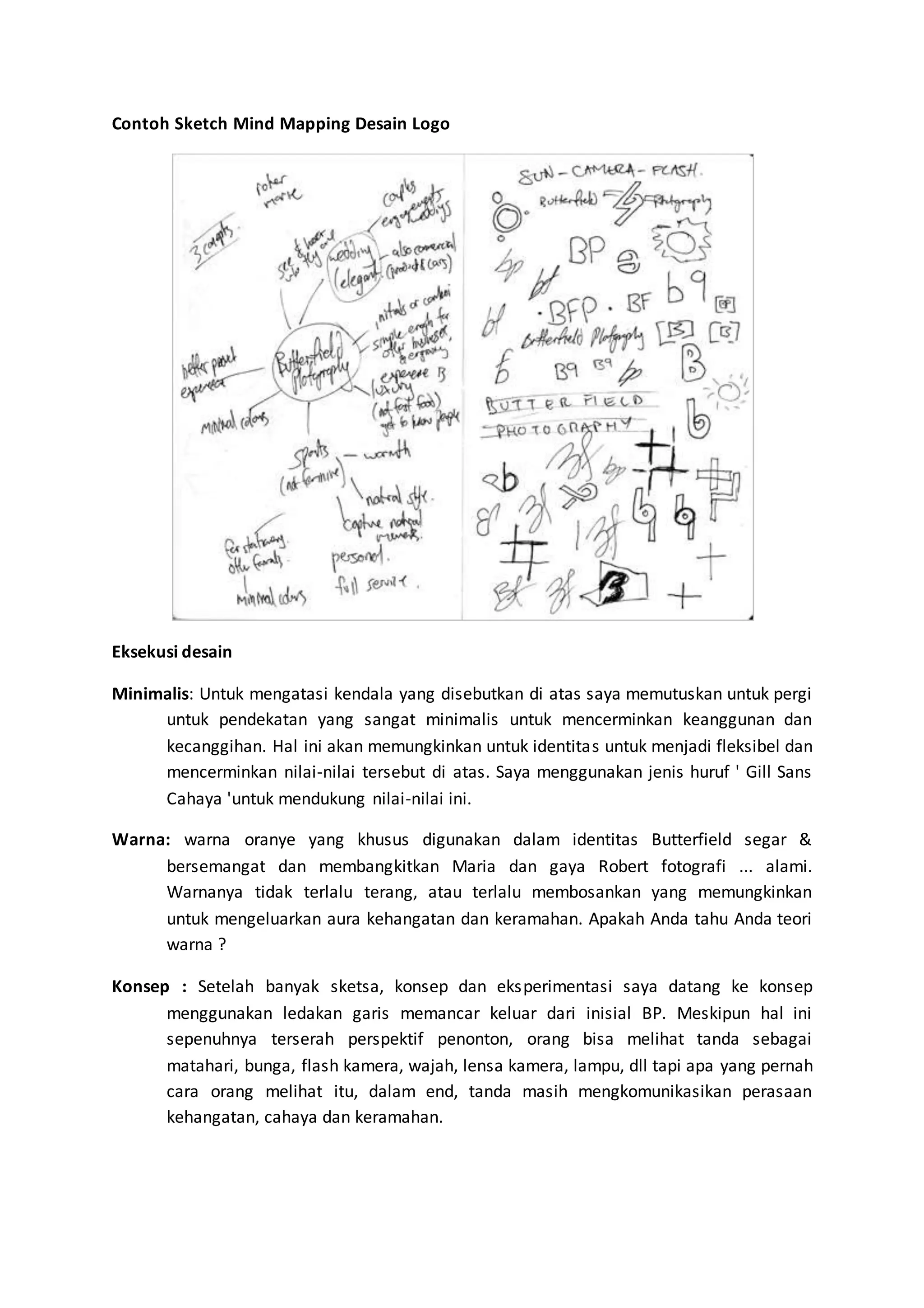 Mind mapping moodboard | DOCX