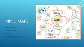 MIND MAPS
Bethany Holmes
Miles College
ED 300
Technology for Teachers
 