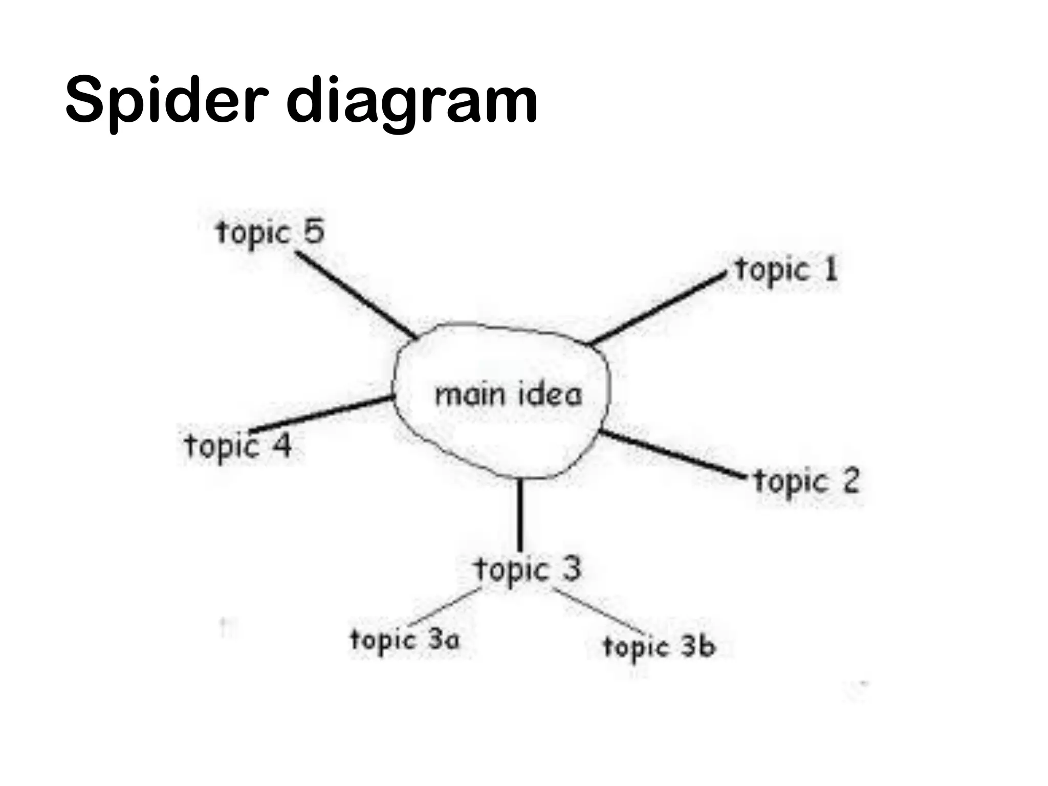 Spider diagram
 