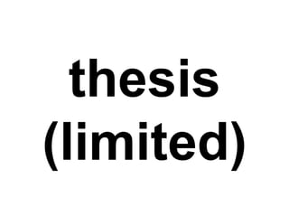 thesis
(limited)
 