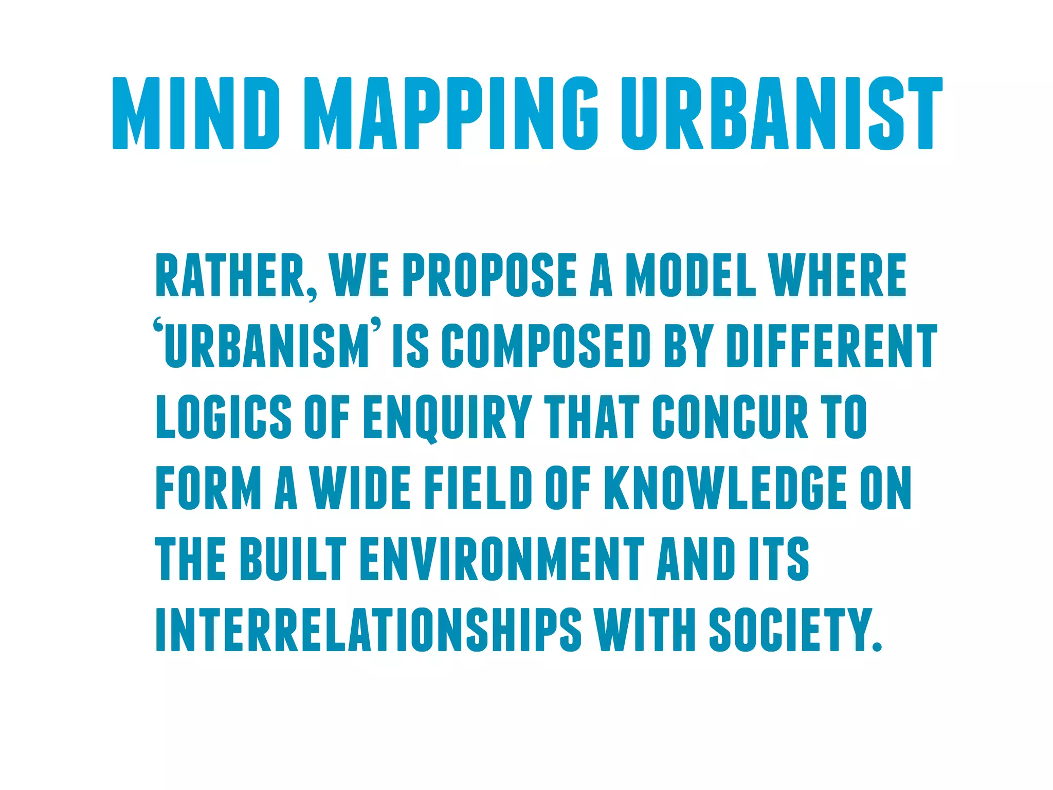 Mind Maps Urbanists 2012 | PDF