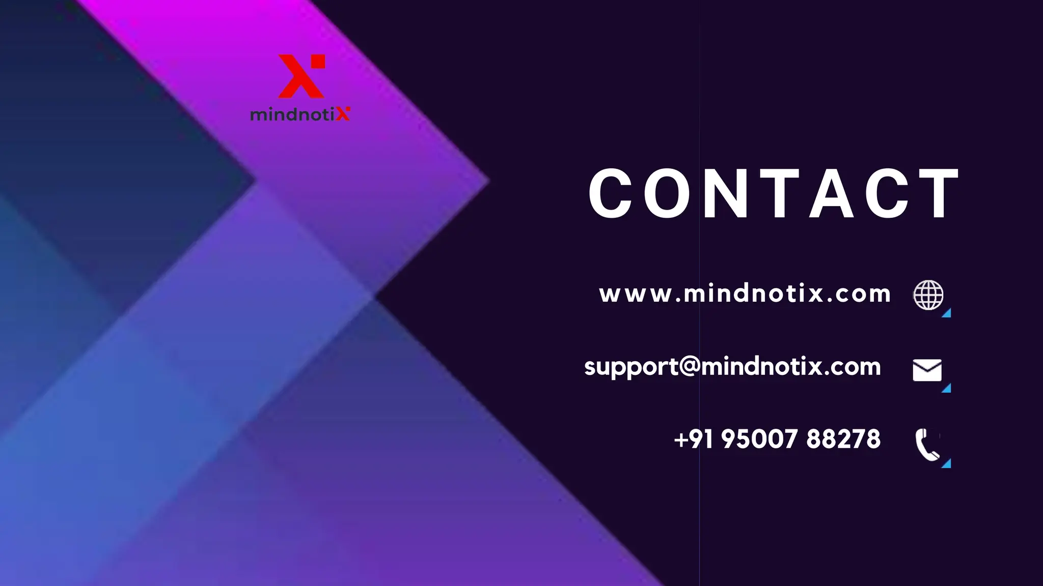 CONTACT
www.mindnotix.com
support@mindnotix.com
+91 95007 88278