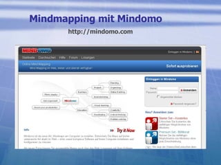 Mindmapping mit Mindomo http://mindomo.com 